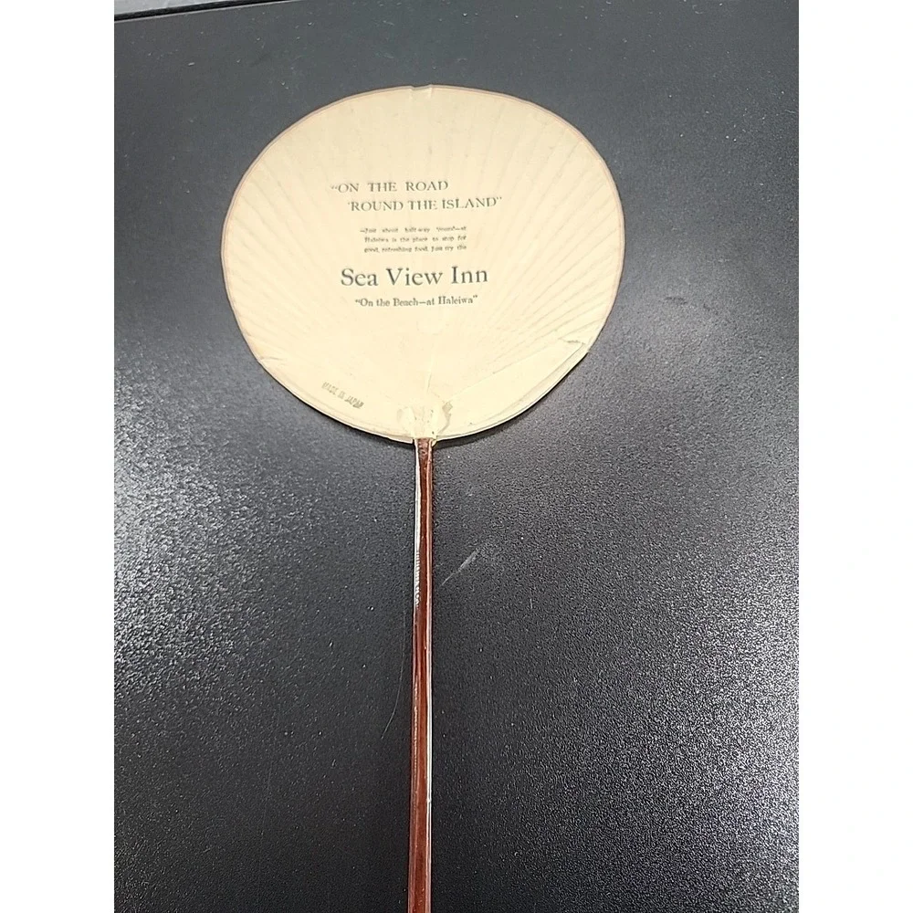 Uchiwa Traditional Japanese Paper  Bamboo Hand Fan Children‎ Playing Advertising
